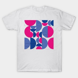 BISEXUAL ABSTRACT CIRCLE PRIDE DESIGN LGBT T-Shirt